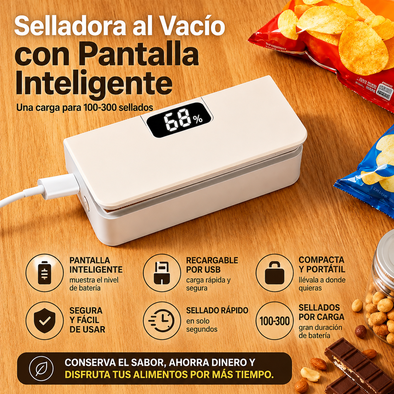 Sellador de Bolsas 2 en 1