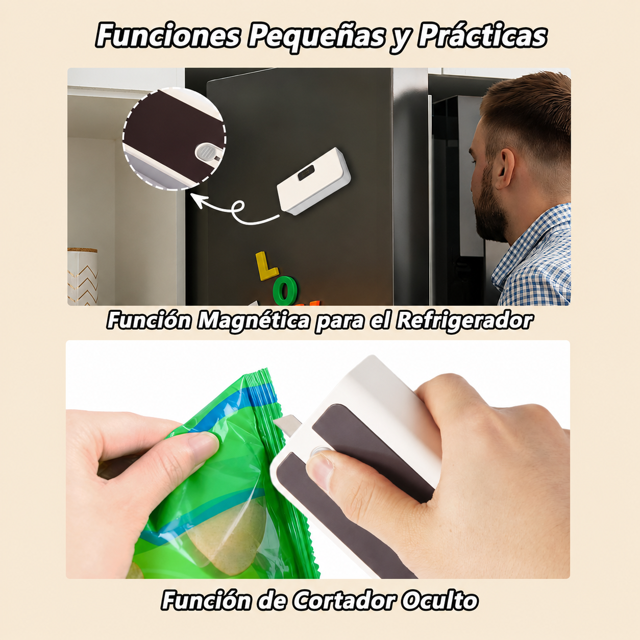 Sellador de Bolsas 2 en 1